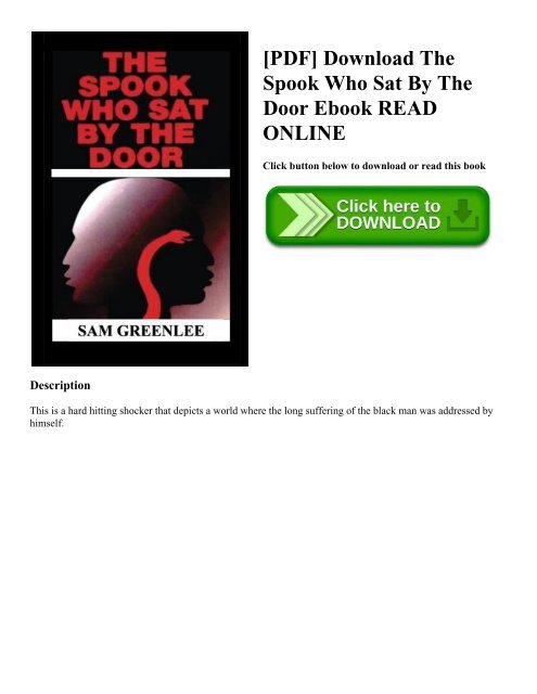 Pdf Download The Spook Who Sat By The Door Ebook Read Online