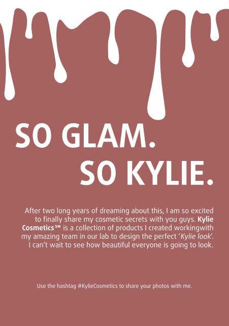 Kylie Cosmetics 2017 Catalogue