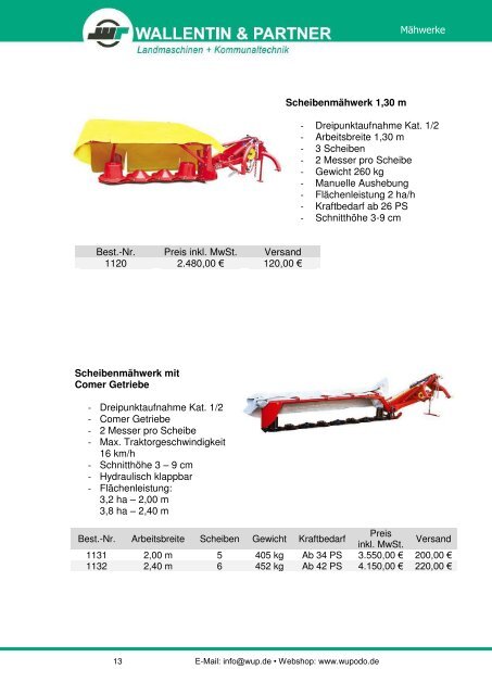 5.Anbaugeräte-Kleintraktor-Katalog