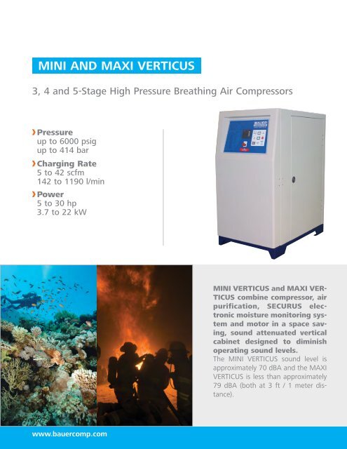 Technical Data - BAUER Compressors