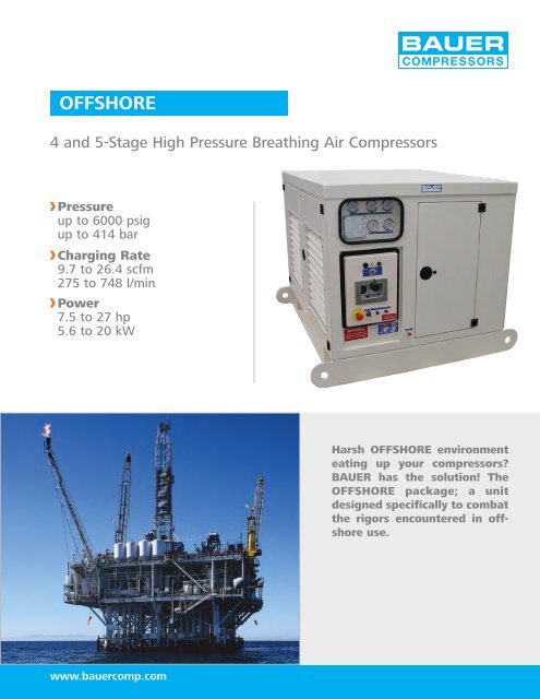 Technical Data - BAUER Compressors