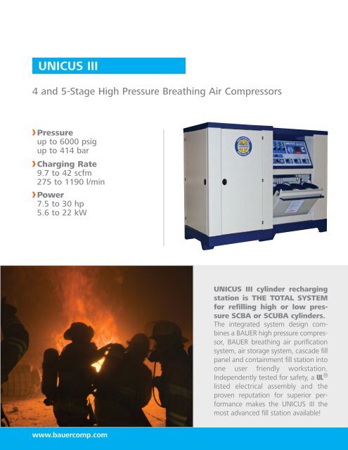 Technical Data - BAUER Compressors