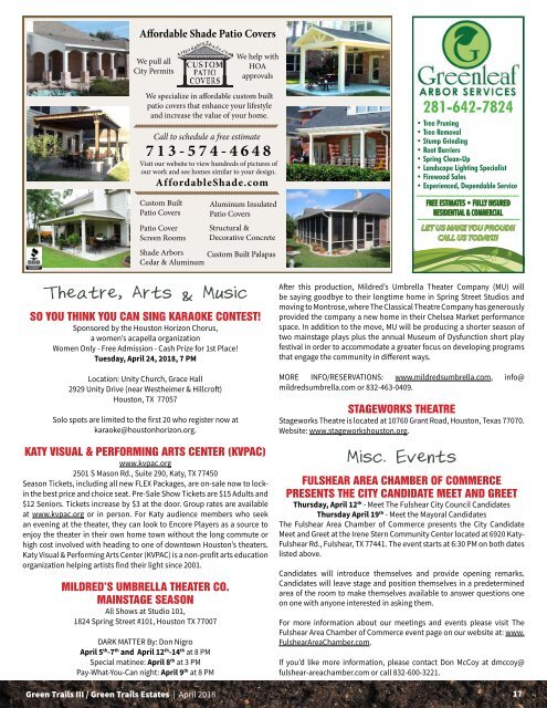 Green Trails Estates April 2018