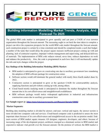 Building Information Modelling Market: Advent of Scalable Cloud-Based Solutions to Accentuate Growth