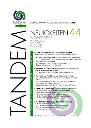 Tandem-Neuigkeiten 44ene10