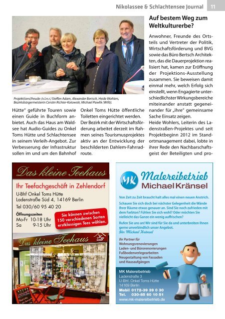 Nikolassee & Schlachtensee Journal Nr.  2/1018