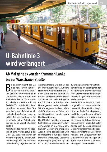 Zehlendorf Mitte Journal Nr. 2/2018