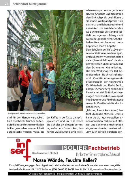 Zehlendorf Mitte Journal Nr. 2/2018