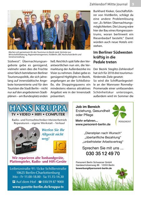 Zehlendorf Mitte Journal Nr. 2/2018