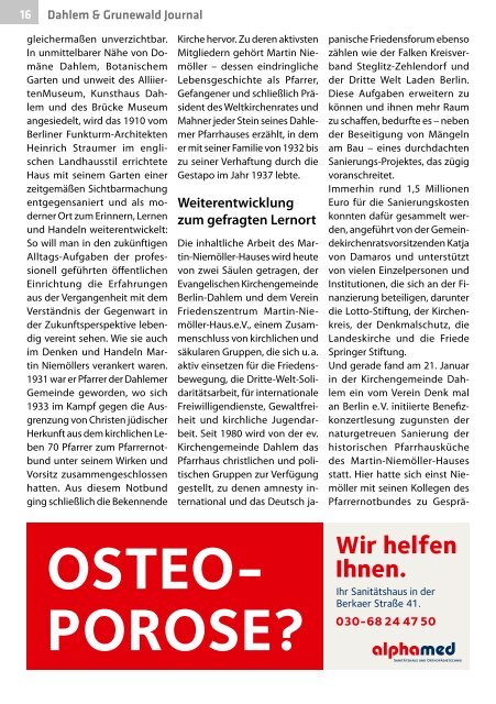 Dahlem & Grunewald Journal Nr. 2/2018