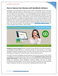 How to Improve Your Business with QuickBooks Software Call @ +1-800-477-8031