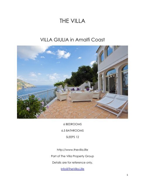 Villa Giulia - Amalfi Coast