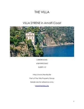 Villa Syrene - Amalfi Coast