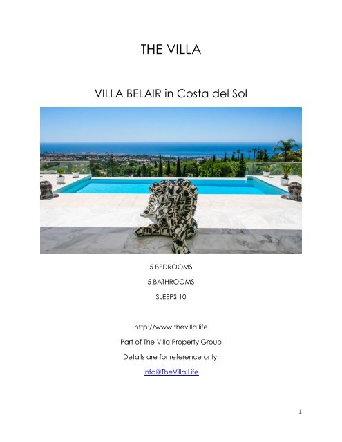 Villa Belair - Costa del Sol