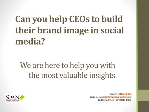 Why Should CEOs Use Social Media Platforms