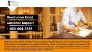 Roadrunner Email Support Number +1-888-664-3555