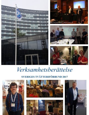 Verksamhetsberättelse 2017 | Sveriges Tvätteriförbund