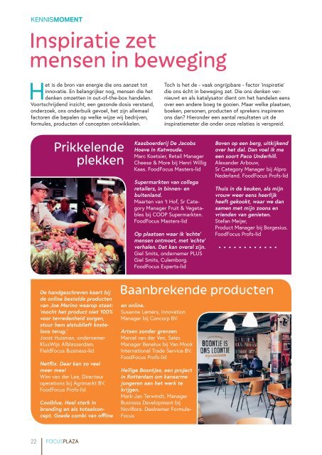 Groeien door te delen - Focusplaza Magazine 2018