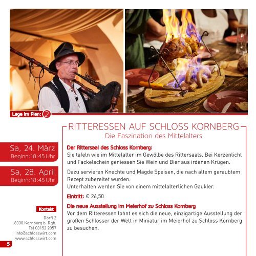 Kulinarischer Kulturfrühling um Riegersburg 2018