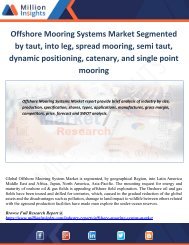 Offshore Mooring Systems Market Segmented by taut, into leg, spread mooring, semi taut, dynamic positioning, catenary, and single point mooring