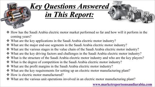 Saudi Arabia Electric Motor Market