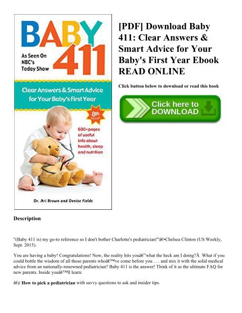 baby 411 book