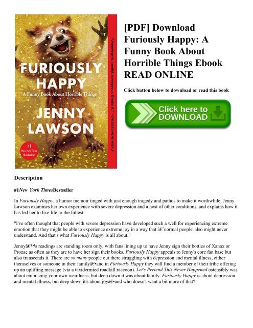 [PDF] Download Furiously Happy: A Funny Book About Horrible Things Ebook READ ONLINE