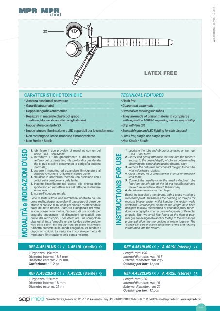 495KAT001EI Sapimed Diagnostic and Surgical Line