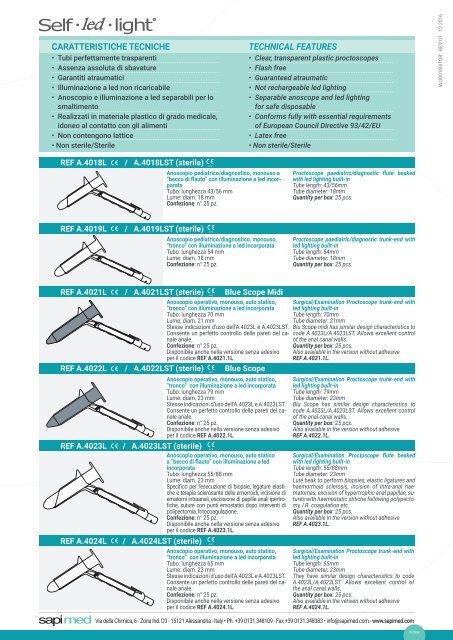 495KAT001EI Sapimed Diagnostic and Surgical Line