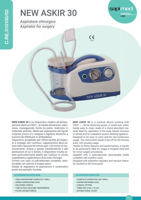 495KAT001EI Sapimed Diagnostic and Surgical Line