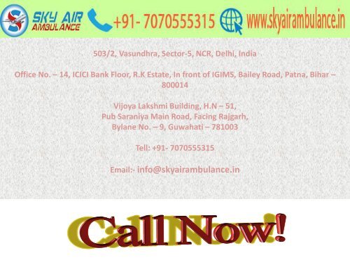 Get Trustworthy Sky Air Ambulance from Bhopal to Delhi very low-cost 