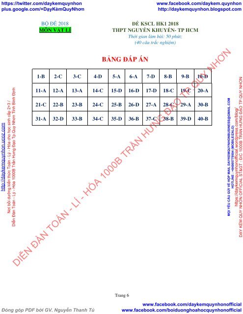 Bộ đề thi thử THPT QG 2018 Các môn TOÁN - LÍ - HÓA Các trường THPT Cả nước CÓ ĐÁP ÁN & LỜI GIẢI (Lần 2) [DC23032018]