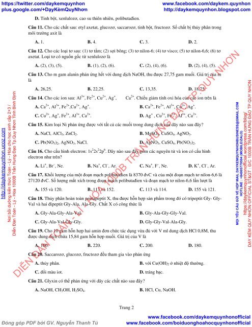 Bộ đề thi thử THPT QG 2018 Các môn TOÁN - LÍ - HÓA Các trường THPT Cả nước CÓ ĐÁP ÁN & LỜI GIẢI (Lần 2) [DC23032018]