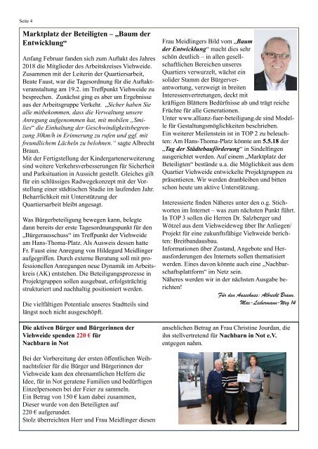 Stadtteilzeitung Ausgabe 7 - 18.03.2018