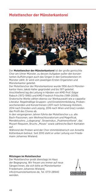 Musik im Ulmer Münster 2018