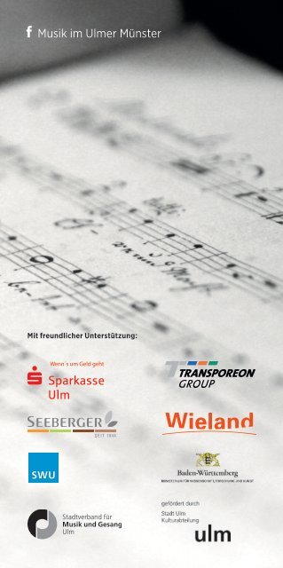 Musik im Ulmer Münster 2018