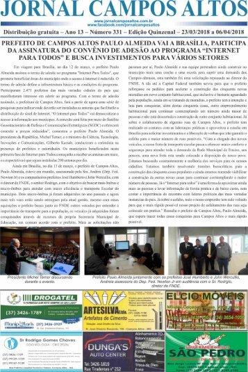 Jornal Campos Altos - Edição 331