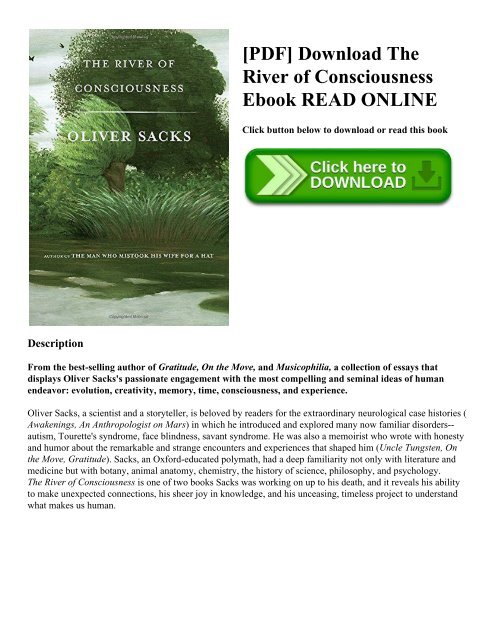 Awakenings Oliver Sacks Pdf