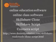 Skillshare Clone, Skillshare Script, Coursera script, online education software, online class software (1)