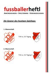 9. Ausgabe vs. Töging