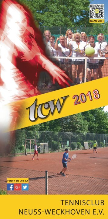 Clubheft des TCW - Ausgabe für 2018