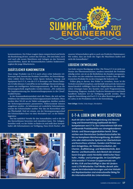 SUMMER of ENGINEERING 2017