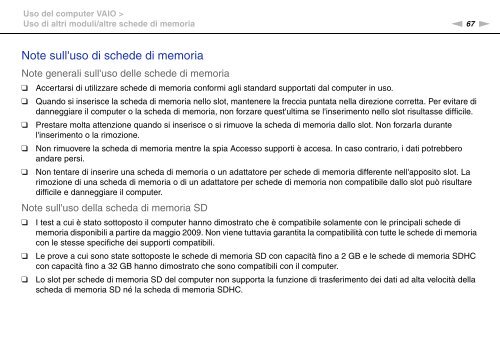 Sony VPCL11S1R - VPCL11S1R Mode d'emploi Italien