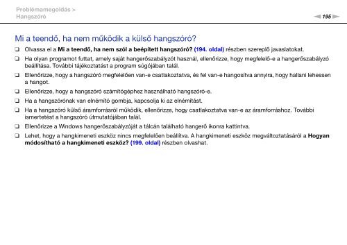 Sony VPCSB3M1R - VPCSB3M1R Mode d'emploi Hongrois