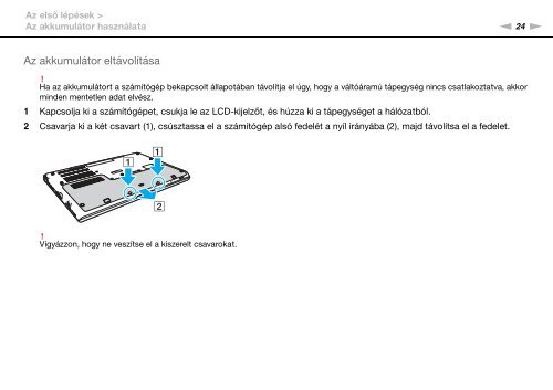 Sony VPCSB3M1R - VPCSB3M1R Mode d'emploi Hongrois