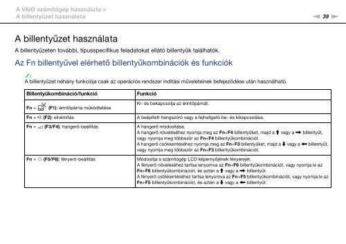 Sony VPCSB3M1R - VPCSB3M1R Mode d'emploi Hongrois