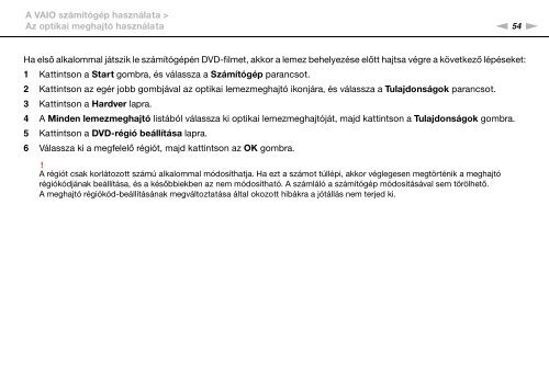 Sony VPCSB3M1R - VPCSB3M1R Mode d'emploi Hongrois