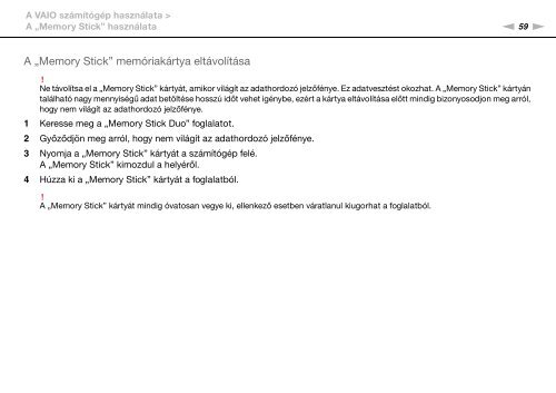 Sony VPCSB3M1R - VPCSB3M1R Mode d'emploi Hongrois