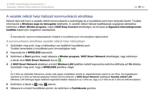 Sony VPCSB3M1R - VPCSB3M1R Mode d'emploi Hongrois