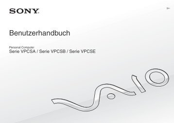 Sony VPCSB3M1R - VPCSB3M1R Mode d'emploi Allemand